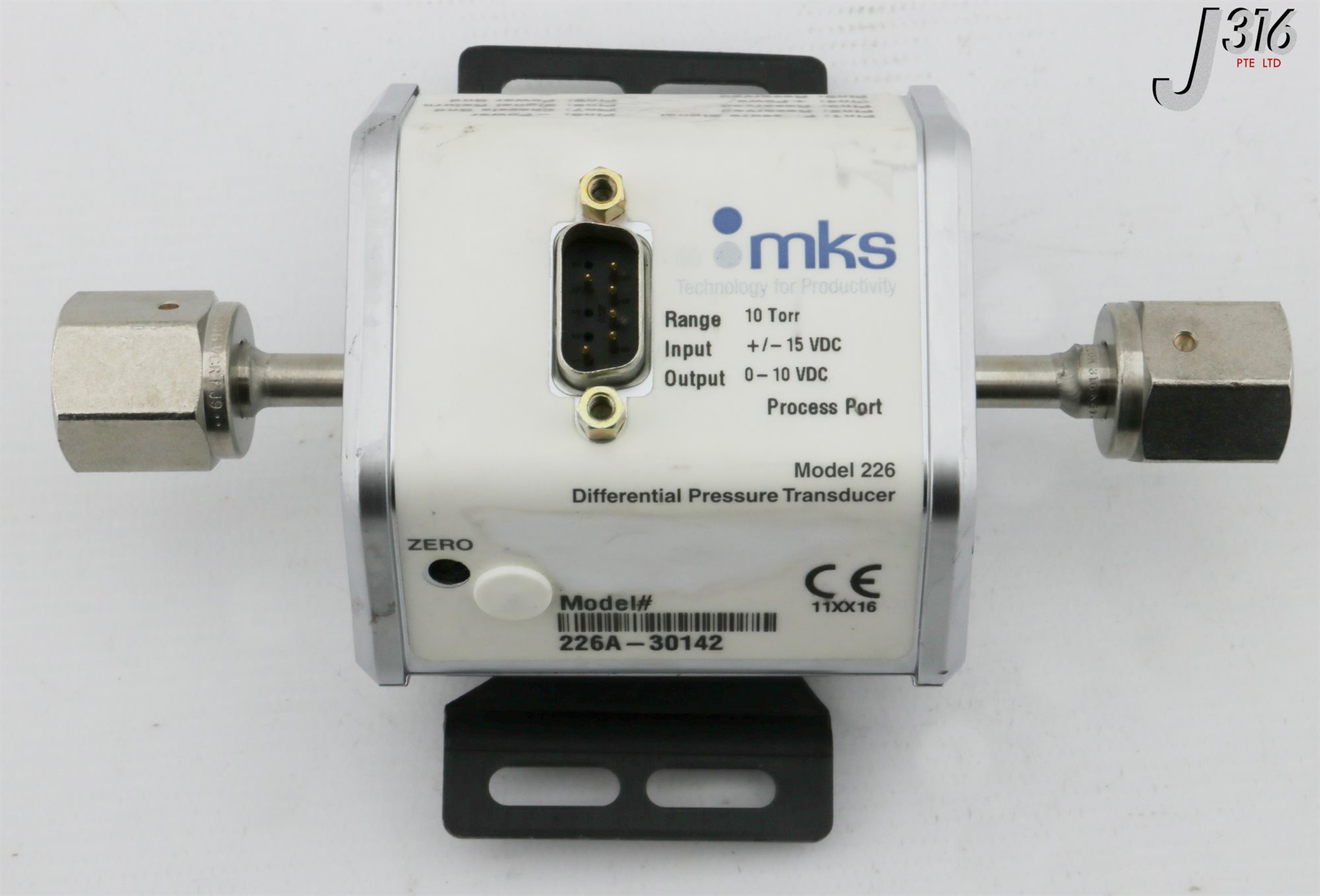 T412 MKS DIFFERENTIAL PRESSURE TRANSDUCER, MODEL 226, 10 TORR 226A